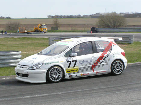 David Falch testede på Ring Djursland her i weekenden. (Foto: Motorsporten.dk)
